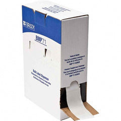 Label Maker Label: Clear & White, Vinyl, 1-1/2" OAW, 500 per Roll
