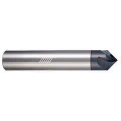 Chamfer Mill: 5/8" Dia, 5/8" Shank Dia, 60.00 deg, 4 Flute, Solid Carbide, Single End