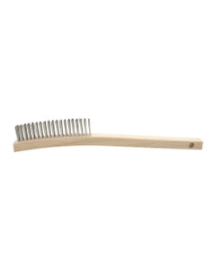 1 1/8″ × 1 1/8″ × 13 3/4″, Stainless Steel Bristle, Shoe Handle Hand Scratch Brushes