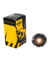 1 1/4″ Diameter × 0.312″ Width, 80 Grit, Silicon Carbide, 0.040″ Crimped Bristle, Wheel Brush