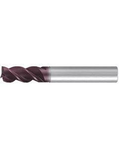 Square End Mill; 5 mm Dia. × 10 mm LOC × 6 mm Shank Dia. × 57 mm OAL ; 3 FL ; Carbide ; AlTiN ; Series 2518A