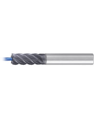 ‎Corner Radius End Mill; 5/16″ Dia. × 3/4″ LOC × 3/8″ Shank Dia. × 2-1/2″ OAL ; 5 FL ; Carbide ; AlCr