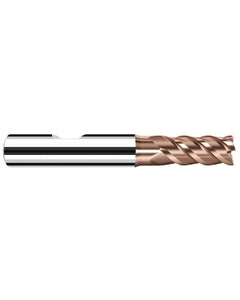 ‎1/2″ Cutting Dia. × 1/2″ Shank Dia. × 1″ LOC × 3-1/4″ OAL, 4 Flute, Carbide, Duro-Si, Square Endmill, HX-NVS