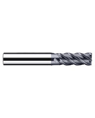 ‎1/2″ Cutting Dia. × 1/2″ Shank Dia. × 1″ LOC × 3-1/4″ OAL, 4 Flute, Carbide, Polychrom, Square Endmill, E-Cut