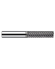 ‎1/2″ Cutting Dia. × 1/2″ Shank Dia. × 1-1/2″ LOC × 3-3/4″ OAL, 7 Flute, Carbide, Polychrom, Square Endmill, E-Cut