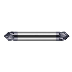 ‎1/4″ Dia. × 0.12″ LOC × 1/4″ Shank Size × 2-1/2″ OAL, 90 Degrees, Carbide, AlTiN, Chamfer Cutters