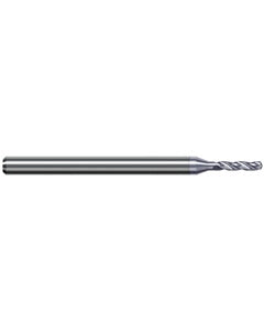 9.575 mm Dia. × 10 mm Shank Dia. × 125 mm OAL × 64 mm LCF, 130 Degrees, 5xD, 3 Flute, Helical Flute, TiB2 Solid Carbide Drills