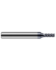 ‎1/8″ Cutting Dia. × 1/4″ Shank Size × 3/16″ LOC × 2-1/2″ OAL, 5 Flute, Carbide, AlTiN Nano, 1/64″ Corner Radius End Mill