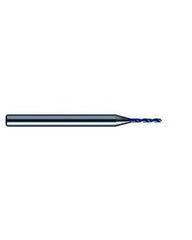 0.62 mm Dia. × 3 mm Shank Dia. × 38 mm OAL, 120 Degrees, 5xD, 2 Flutes, Aqua Revo D, Solid Carbide Drills
