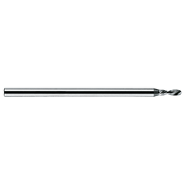 0.8 mm Dia. × 1.5 mm Shank Dia. × 25 mm OAL × 1.8 mm Flute Length, 120 Degrees, 2 Flute, HSS-E, Micro Drill