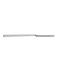 0.9 mm Dia. × 1.5 mm Shank Dia. × 30 mm OAL × 9 mm LCF, 120 Degrees, 10xD, Uncoated - Solid Carbide Drills