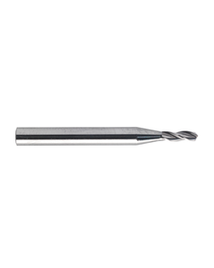 0.95 mm Dia. × 3 mm Shank Dia. × 30 mm OAL × 3.5 mm LCF, 140 Degrees, 3 Flute, TiAlN - Solid Carbide Drills