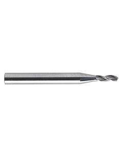 0.95 mm Dia. × 3 mm Shank Dia. × 38 mm OAL × 9.5 mm LCF, 140 Degrees, 3 Flute, TiAlN - Solid Carbide Drills