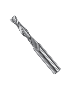 1 mm Dia. × 0.197″ LOC × 0.118″ Shank Dia. × 1.535″ OAL, 2 Flute, Carbide Miniture End Mill