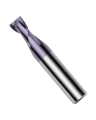 0.5 mm Dia. × 0.0295″ LOC × 0.188″ Shank Dia. × 1.535″ OAL, 2 Flute, Carbide, Hard'X Micro End Mills