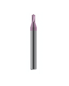 0.8 mm Dia. × 0.157″ LOC × 0.118″ Shank Dia. × 2″ OAL, 2 Flute, Carbide, Hard'X Miniture End Mill