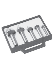 ‎#483 - 5 pc Countersink Set, 10.4 mm to 31 mm, 90 Degrees, HSSCo, TiN