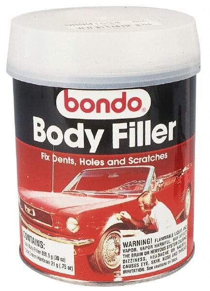 3M - Body Filler - 32 oz Body Filler, 3/4 oz Cream Hardener - Industrial Tool & Supply