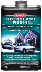 3M - Fiberglass Resin - 32 oz Resin, 0.37 oz Liquid - Industrial Tool & Supply