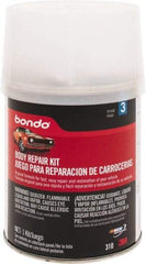 3M - 4 Piece Body Repair Kit - 16 oz Body Filler, .50 oz Cream Hardener, Metal Body Patch, Spreader - Industrial Tool & Supply