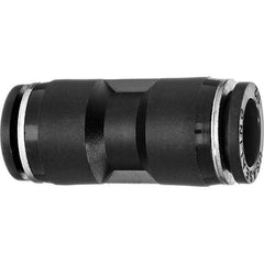 Value Collection - 12mm OD, Nylon Push-to-Connect Union - 150 Max psi, Black - Industrial Tool & Supply