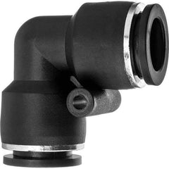 Value Collection - 12mm OD, Nylon Push-to-Connect Union Elbow - 150 Max psi, Black - Industrial Tool & Supply