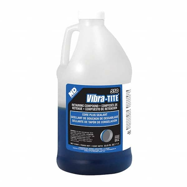 Vibra-Tite - 1 L Jug, Blue, Core Plug Sealant Retaining Compound - Industrial Tool & Supply