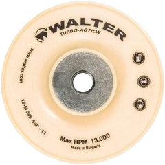 WALTER Surface Technologies - 4-1/2" Diam Disc Backing Turbo Backing Pad - 13,000 RPM - Industrial Tool & Supply