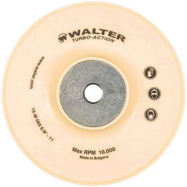WALTER Surface Technologies - 6" Diam Disc Backing Turbo Backing Pad - 10,000 RPM - Industrial Tool & Supply
