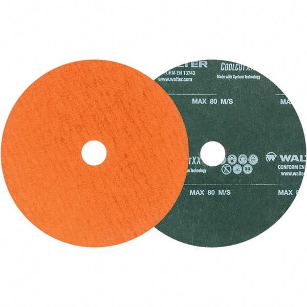 WALTER Surface Technologies - 6" Diam 7/8" Hole 80 Grit Fiber Disc - Ceramic - Industrial Tool & Supply