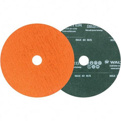 WALTER Surface Technologies - 6" Diam 7/8" Hole 24 Grit Fiber Disc - Ceramic - Industrial Tool & Supply