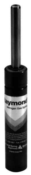 Associated Spring Raymond - 25mm Diam, 50mm Max Stroke, Yellow Nitrogen Gas Spring Cylinder - 90mm Body Length, 142mm OAL, 695 Lb Full Stroke Spring Force, 2,600 psi Initial Charge - Industrial Tool & Supply
