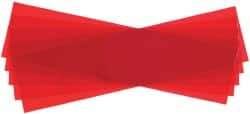 Made in USA - 5 Piece, 5" Wide x 20" Long Plastic Shim Stock Sheet - Red, ±10% Tolerance - Industrial Tool & Supply