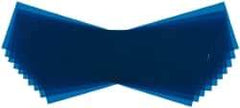 Made in USA - 10 Piece, 5" Wide x 20" Long Plastic Shim Stock Sheet - Blue, ±10% Tolerance - Industrial Tool & Supply