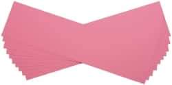 Made in USA - 10 Piece, 5" Wide x 20" Long Plastic Shim Stock Sheet - Pink, ±10% Tolerance - Industrial Tool & Supply