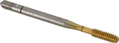 Balax - #6-32 UNC H6 Thread Limit Bottoming Thread Forming Tap - High Speed Steel, TiN Finish, 2" OAL, 11/16" Thread Length, Right Hand Thread, Series BXB - Exact Industrial Supply