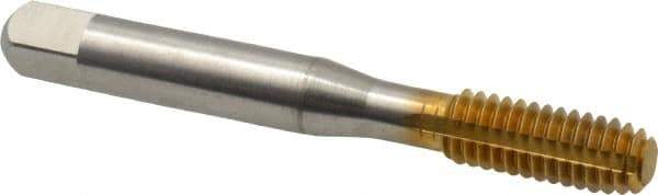 Balax - 5/16-18 UNC H6 Thread Limit Bottoming Thread Forming Tap - High Speed Steel, TiN Finish, 2-23/32" OAL, 1-1/8" Thread Length, Right Hand Thread, Series BXB - Exact Industrial Supply