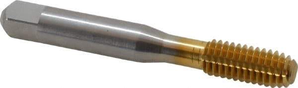 Balax - 3/8-16 UNC H6 Thread Limit Bottoming Thread Forming Tap - High Speed Steel, TiN Finish, 2-15/16" OAL, 1-1/4" Thread Length, Right Hand Thread, Series BXB - Exact Industrial Supply