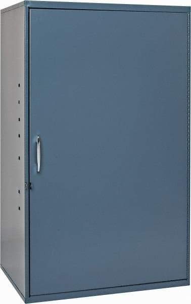 Durham - 2 Shelf Wall Storage Cabinet - Steel, 19-7/8" Wide x 14-1/4" Deep x 32-3/4" High, Gray - Industrial Tool & Supply
