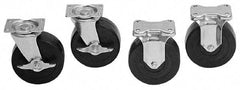 Kennedy - Caster Set - For Use with Kennedy Models 273, 275, 277, 293, 295, 297, 2907, 2907X, 3407, 3407X, 3408, 348 - Industrial Tool & Supply