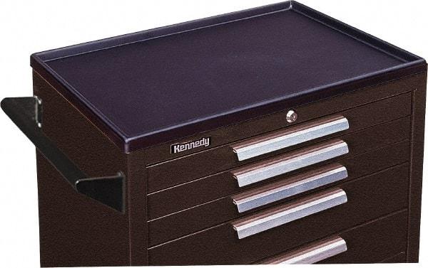 Kennedy - Tool Box Plastic Cabinet Work Surface - 34" Wide x 20" Deep x 1-3/4" High, Black, For Kennedy Models 34003, 34004, 34005, 3407X, 348, 348X - Industrial Tool & Supply