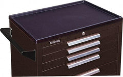 Kennedy - Tool Box Plastic Cabinet Work Surface - 34" Wide x 20" Deep x 1-3/4" High, Black, For Kennedy Models 34003, 34004, 34005, 3407X, 348, 348X - Industrial Tool & Supply