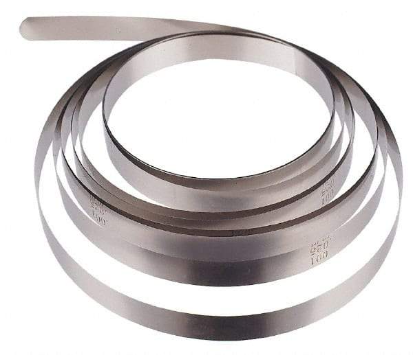 SPI - 0.5mm Thick x 10 Ft. Long x 1/2 Inch Wide, Feeler Stock Roll - High Carbon Steel - Industrial Tool & Supply