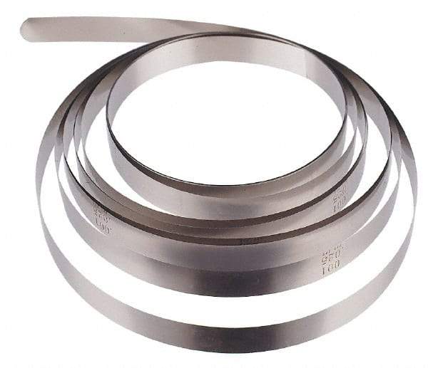SPI - 0.65mm Thick x 10 Ft. Long x 1/2 Inch Wide, Feeler Stock Roll - High Carbon Steel - Industrial Tool & Supply