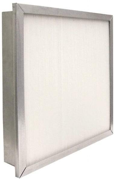 PrecisionAire - 12" Noml Height x 24" Noml Width x 4" Noml Depth, 80 to 85% Capture Efficiency, Wireless Pleated Air Filter - MERV 13, Fiberglass, Integrated Metal Frame, 1,000 CFM, For Precisionaire Type 9 Holding Frame - Industrial Tool & Supply