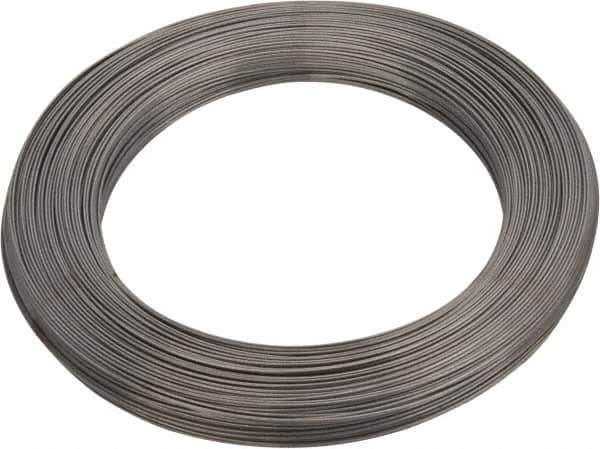 Value Collection - 12 Gage, 0.029 Inch Diameter x 447 Ft. Long, High Carbon Steel, Tempered Music Wire Coil - ASTM A228, 1 Lb. Shipping Weight - Industrial Tool & Supply