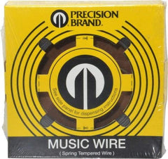 Value Collection - 13 Gage, 0.031 Inch Diameter x 391 Ft. Long, High Carbon Steel, Tempered Music Wire Coil - ASTM A228, 1 Lb. Shipping Weight - Industrial Tool & Supply
