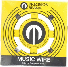 Value Collection - 26 Gage, 0.063 Inch Diameter x 95 Ft. Long, High Carbon Steel, Tempered Music Wire Coil - ASTM A228, 1 Lb. Shipping Weight - Industrial Tool & Supply