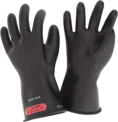 Salisbury by Honeywell - Class 0, Size XL (10), 11" Long, Rubber Lineman's Glove - 1,000 AC Max Use Voltage, 5,000 AC Test Voltage, Black, ASTM D120, IEC EN60903 - Industrial Tool & Supply
