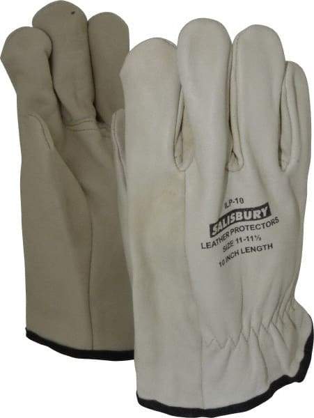 Salisbury by Honeywell - Size 2XL (11), 10" Long, Cowhide Leather Protector - Not for Electrical Protection (ASTM F696-02), Wear Over Rubber Insulating Gloves, ASTM F496 - Industrial Tool & Supply